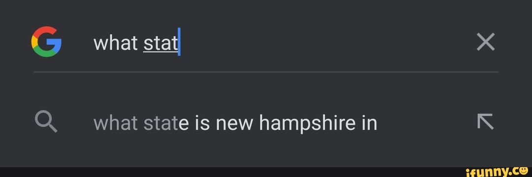 G what sta
Q. what state is new hampshire in