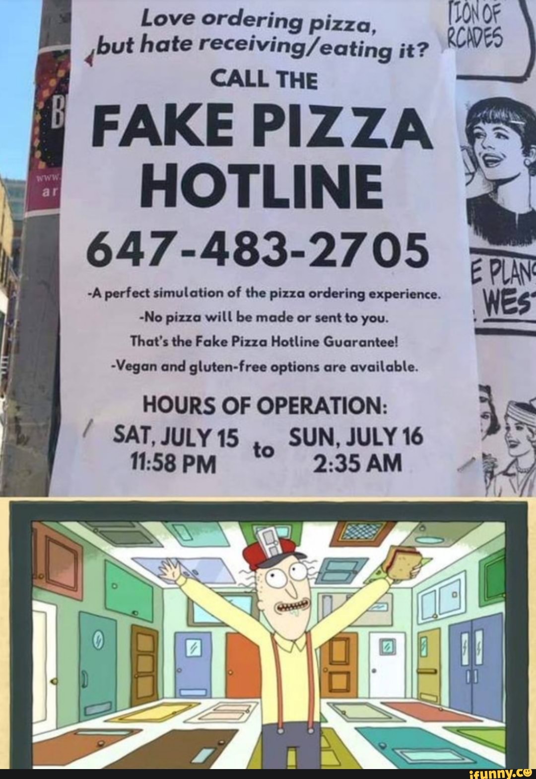 A Love ordering pizza, (JON OF ¿but hate receiving/eating it? CALL THE