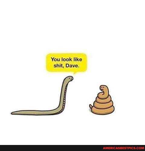 You look like shit, Dave.