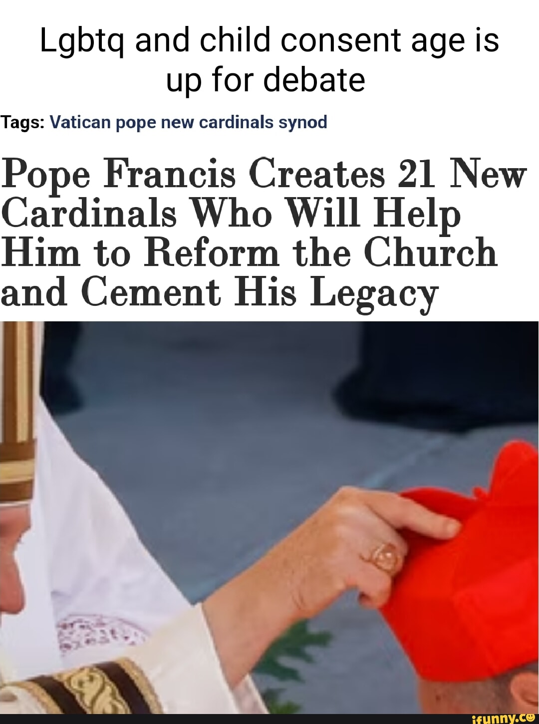 Pope Francis Creates 21 New Cardinals to Help Reform Church