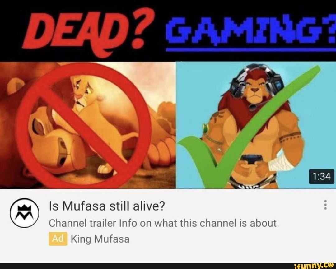 (o Is Mufasa still alive?
Channel trailer Info on what this channel is about
King