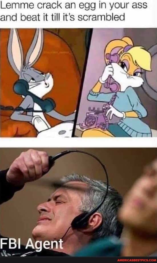 Lemme crack an egg in your ass and beat it till it's scrambled
FBI Agent