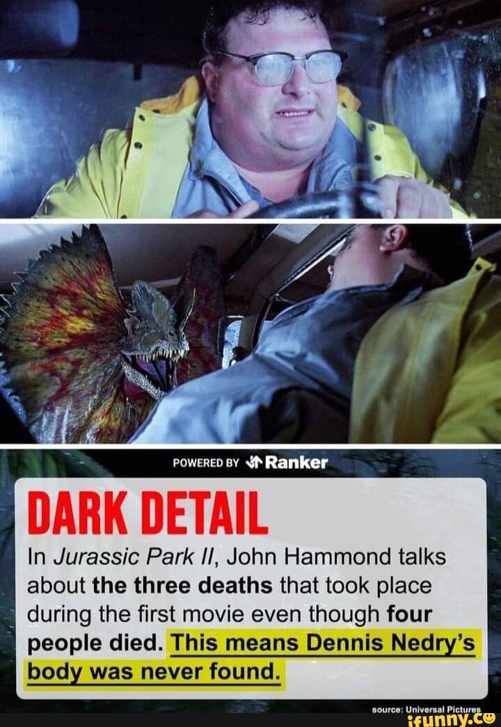 Powereo By Ranker Dark Detail In Jurassic Park Ii, John Hammond Talks 