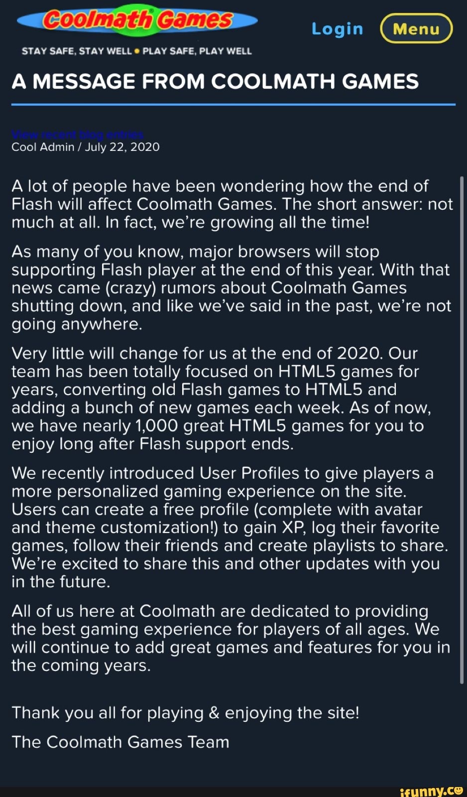 Coolmath Games Login (Menu) STAY SAFE, STAY WELL PLAY SAFE, PLAY WELL A