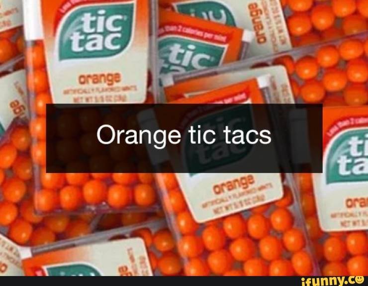 Strange things people get addicted to Orange tic tacs Peet ee aa