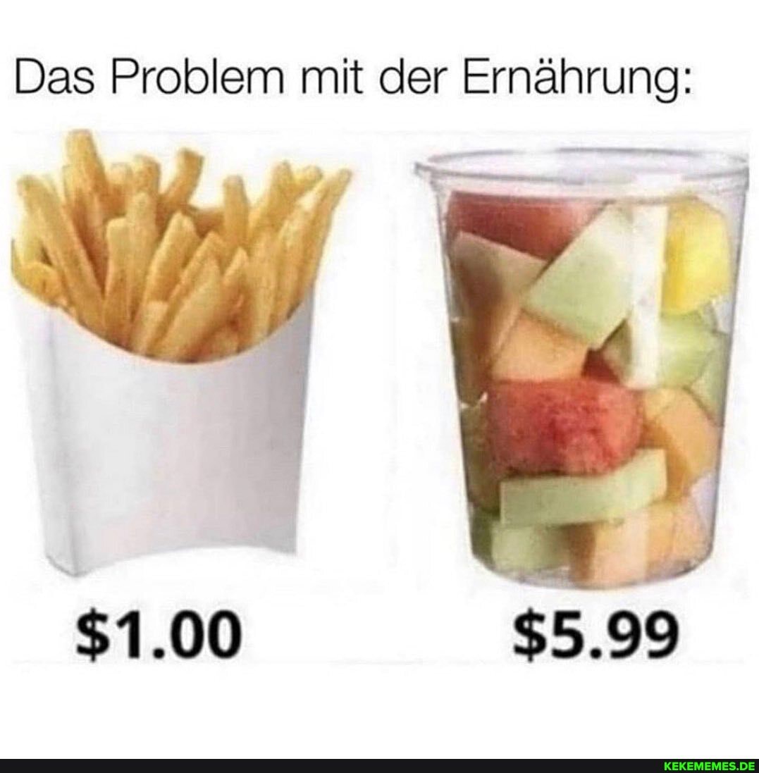Das Problem mit der Ernährung:
$1.00
$5.99