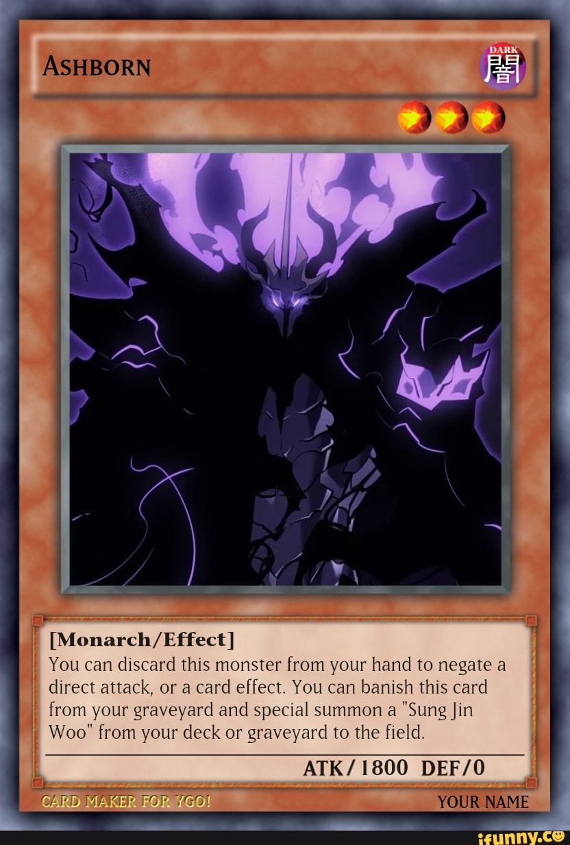 ASHBORN SS =f I You can discard this monster from your hand to negate a  direct