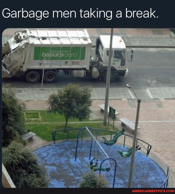 Garbage men taking a break.
WK