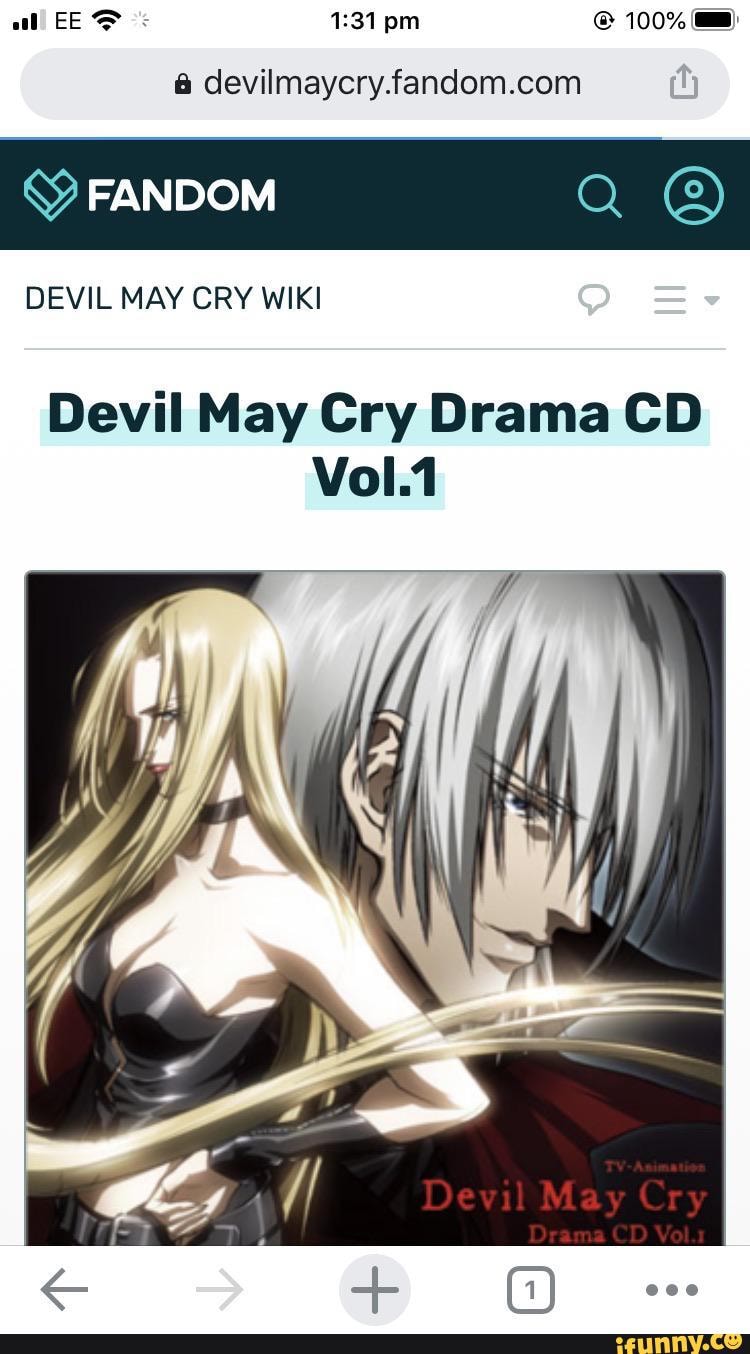al EES pm 100%
DEVIL MAY CRY WIKI
Devil May Cry Drama CD Vol.1