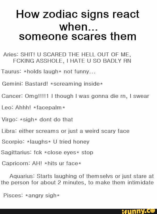 Scary zodiac signs