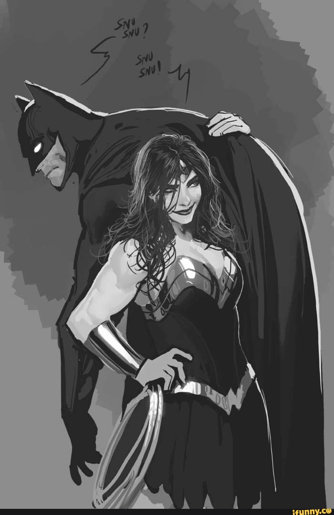 Batman x wonder woman fan art