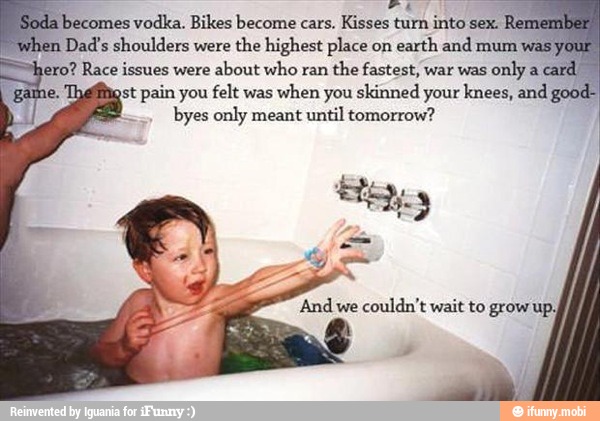 ea
vodka. Bikes become cars.
Kisses
turn into sex
BP
alleciders were
the highest place op
earth are
hero? Race issues were
about who ran
the fastest, war was
only a
ca