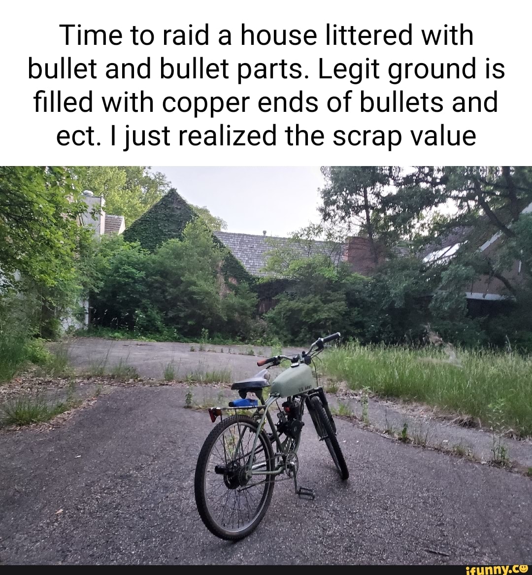 Time to raid a house littered with bullet and bullet parts. Legit