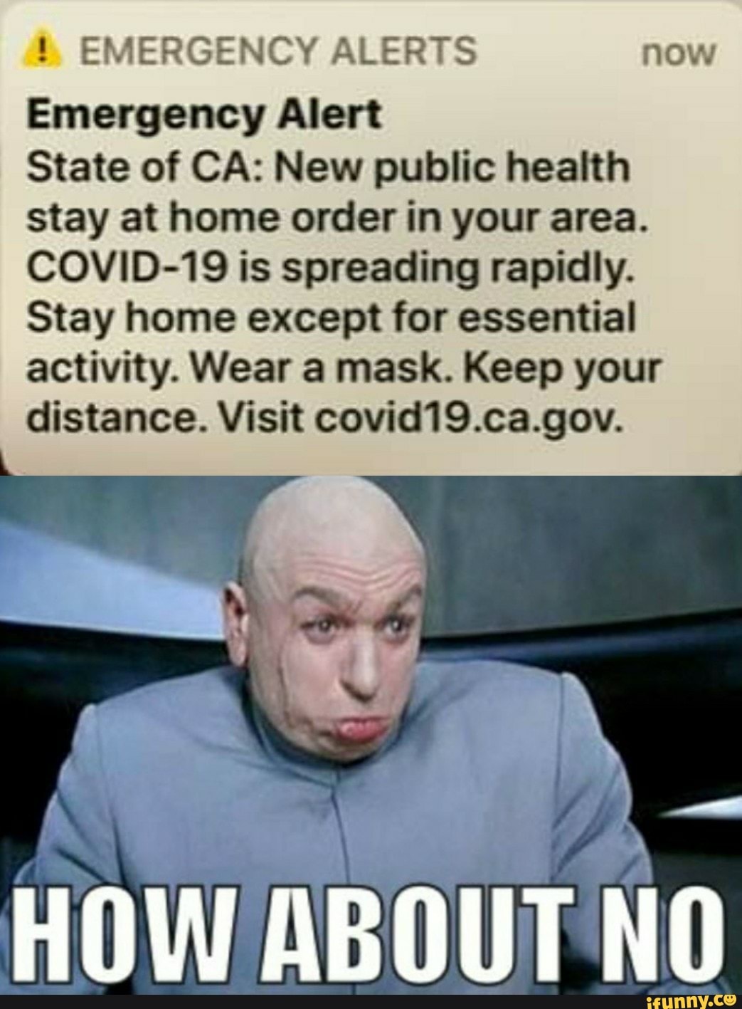 EMERGENCY ALERTS now Emergency Alert State of CA New public health