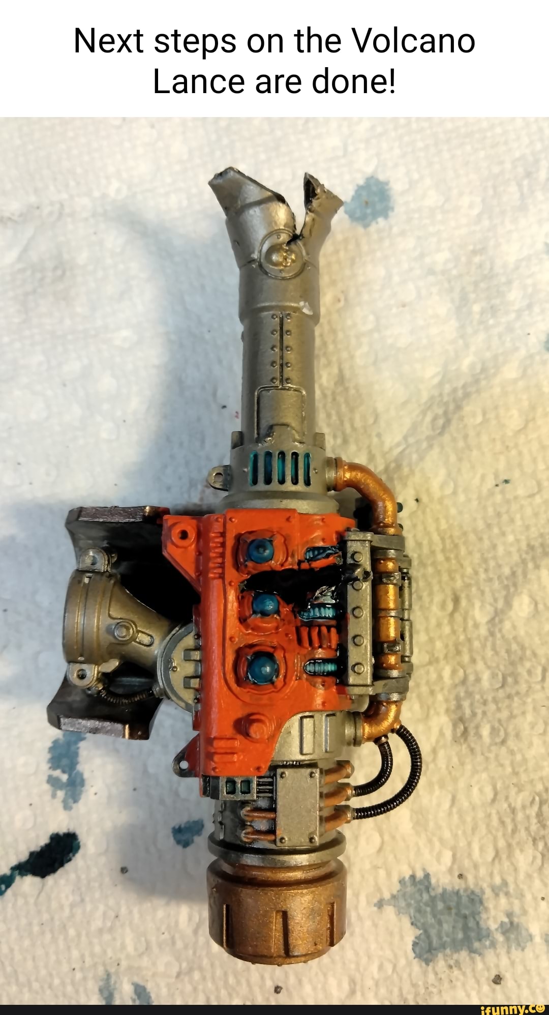 Volcano Lance Next steps on the Volcano Lance are done! - iFunny