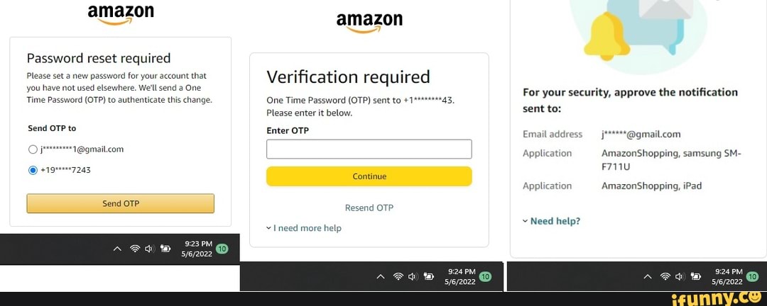 Amazon Password reset required Please set a new password for your ...