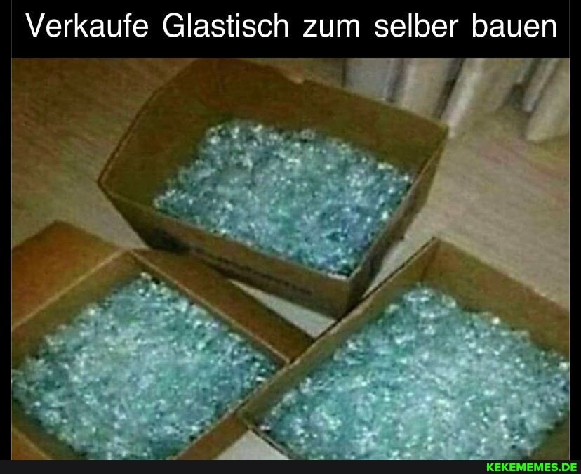 Verkaufe Glastisch zum selber bauen