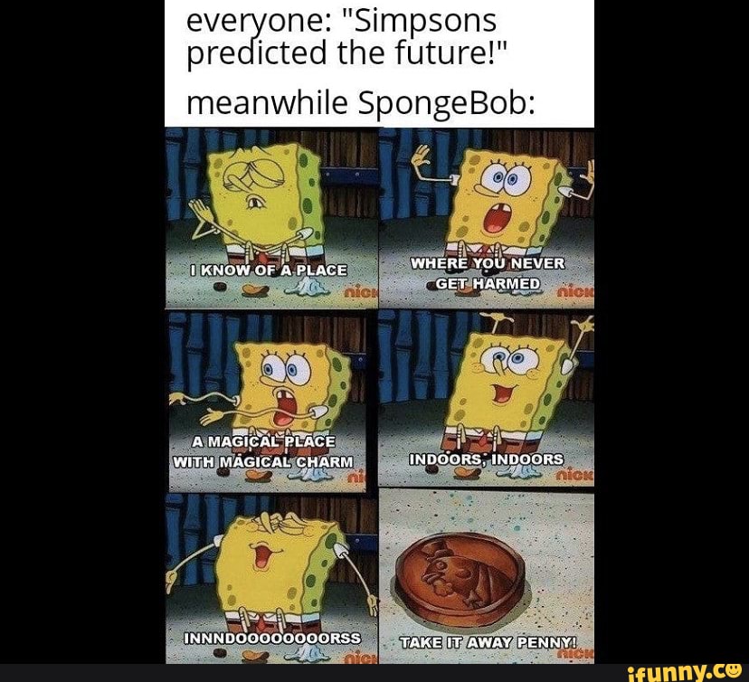 spongebob indoors