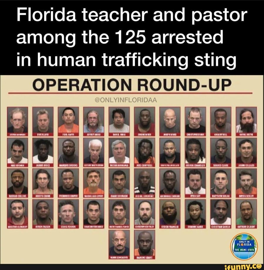 Florida teacher and pastor among the 125 arrested in human trafficking ...