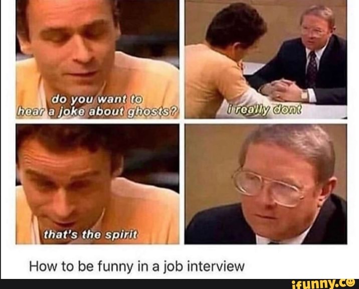 How to be funny in a job interview
