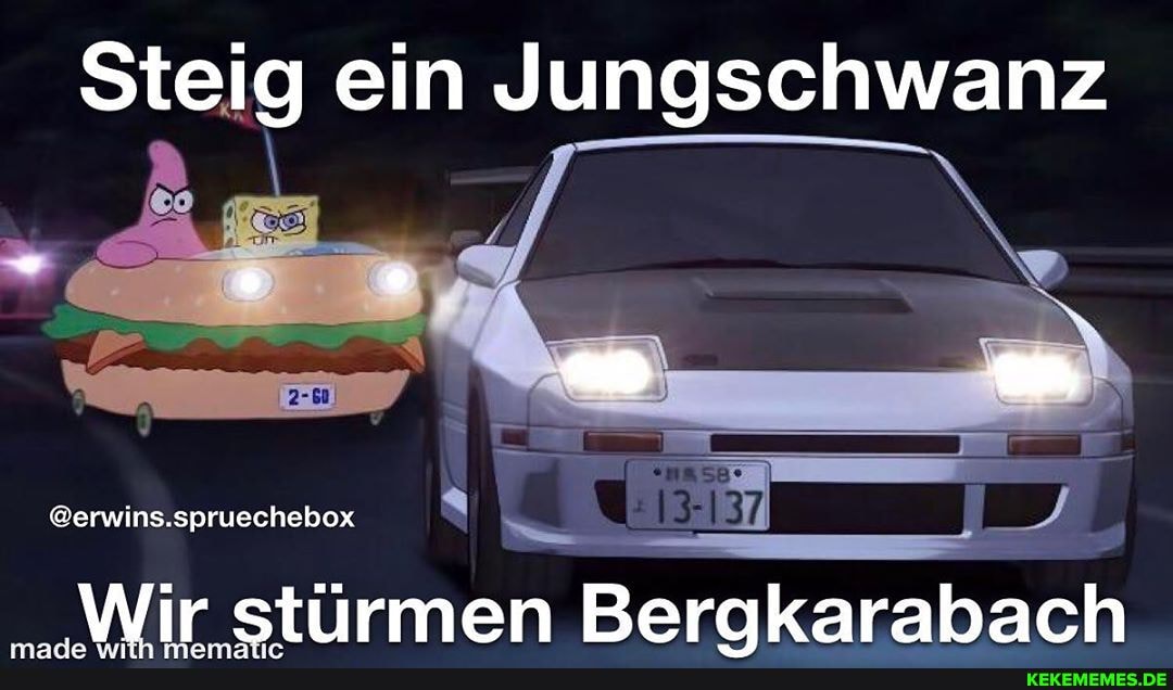 Steig ein Jungschwanz
@erwins.spruechebox
Wir stürmen Berakarabach
