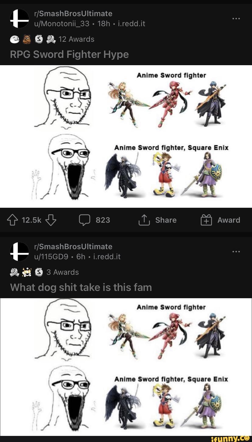 This is what the “anime sword fighter” is : r/SmashBrosUltimate