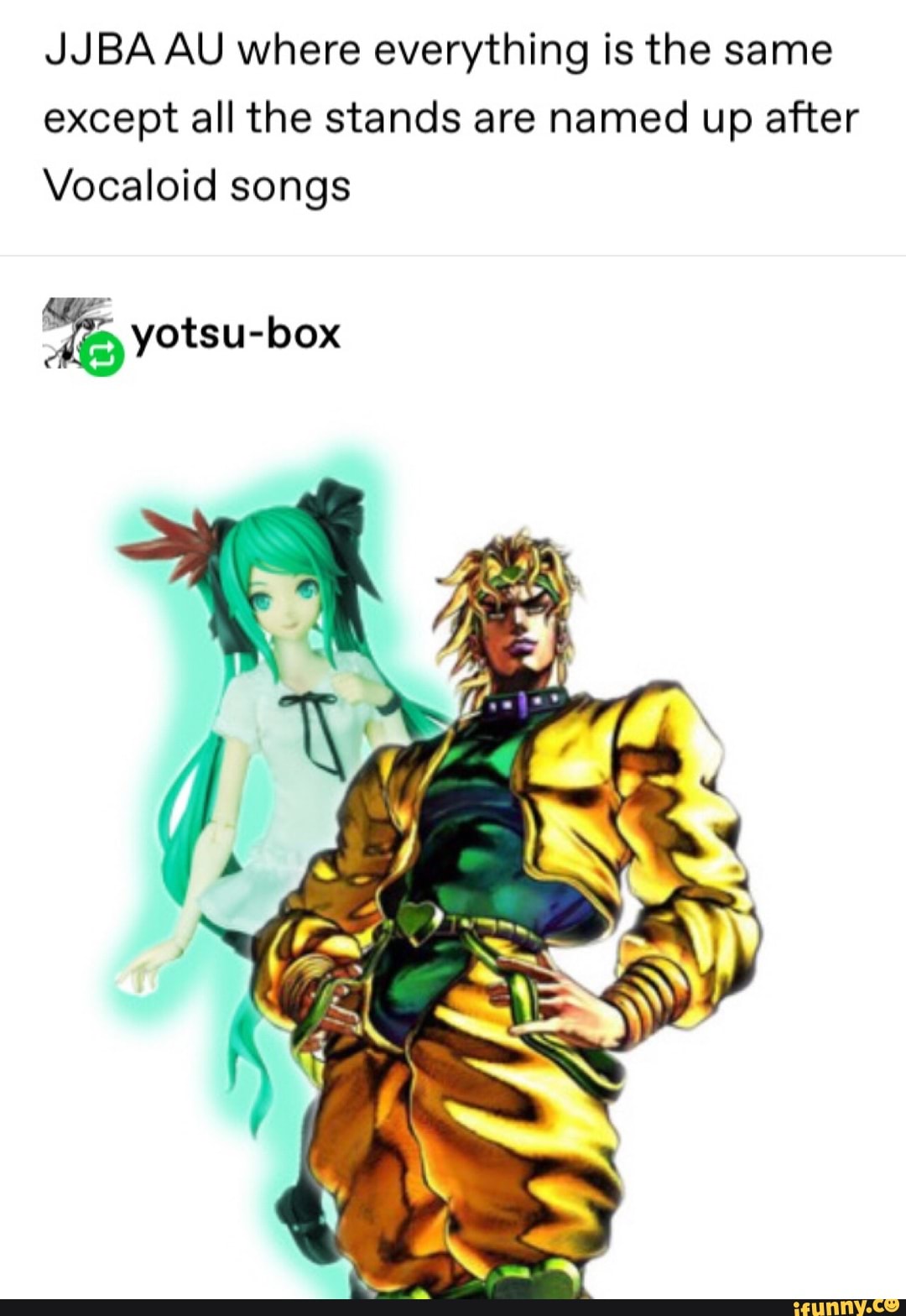 JJBA AU where everything is the same except all the stands are named up
