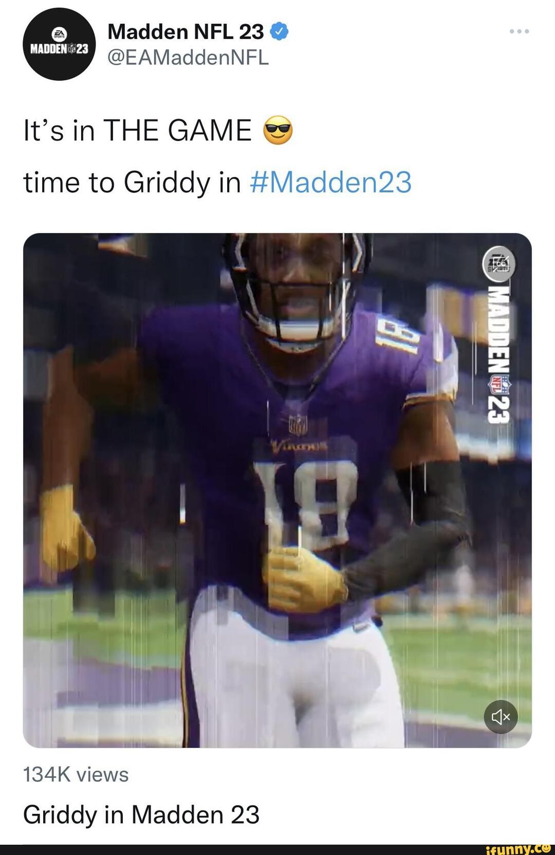 Griddy in Madden 23, It's in THE GAME 