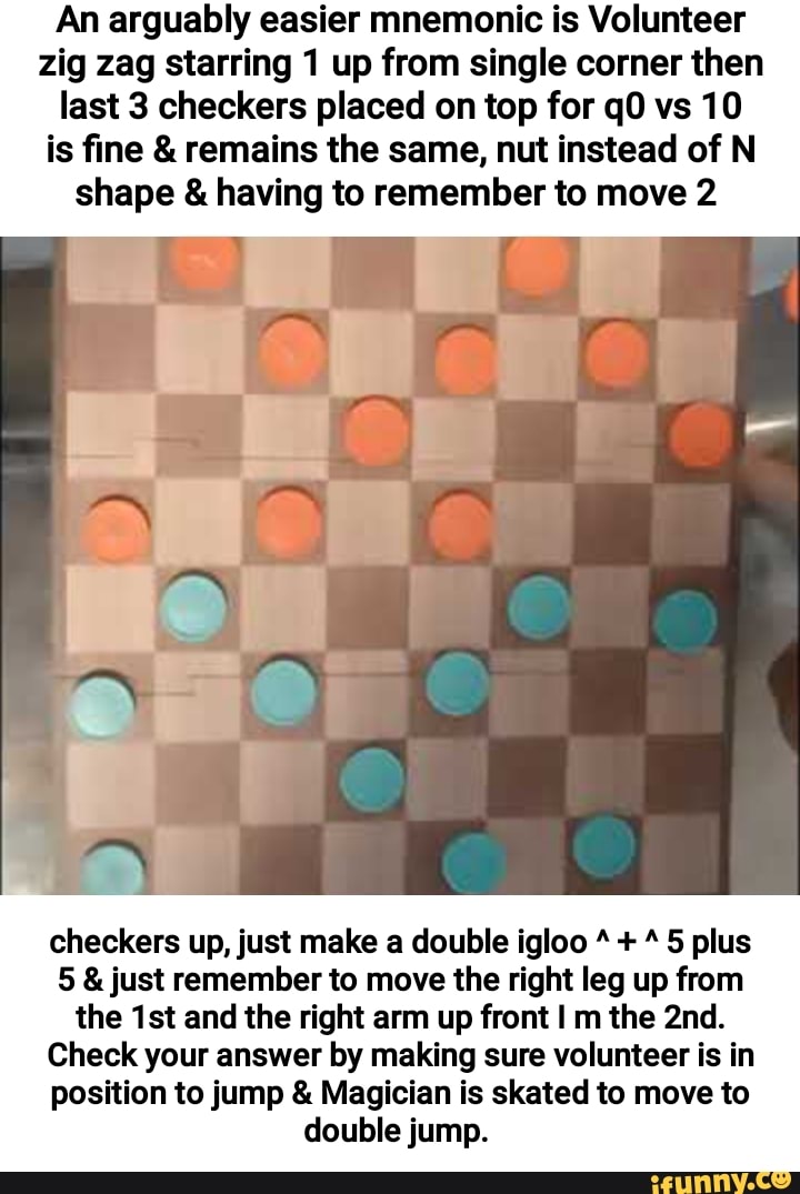 An arguably easier mnemonic is Volunteer zig zag starring 1 up from