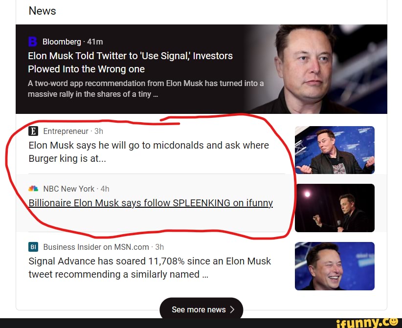 elon musk signal