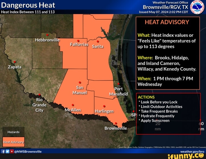 Dangerous Heat Heat Index Between 111 and 113 Hazards Weather Forecast ...