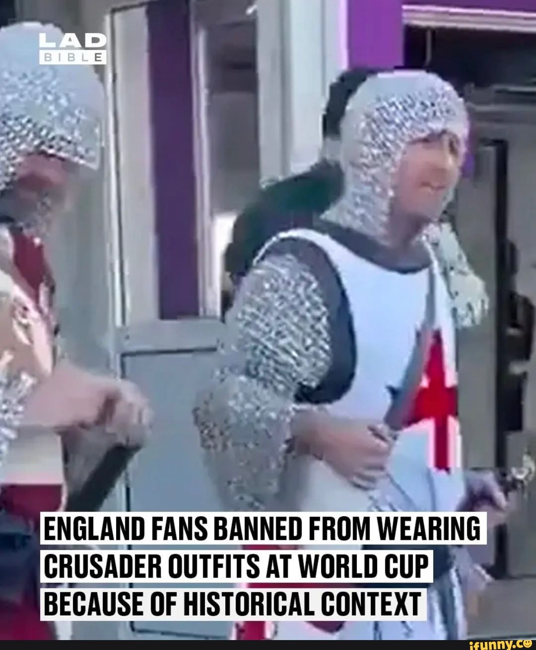 ENGLAND FANS BANNED FROM WEARING CRUSADER OUTFITS AT WORLD CUP BECAUSE ...