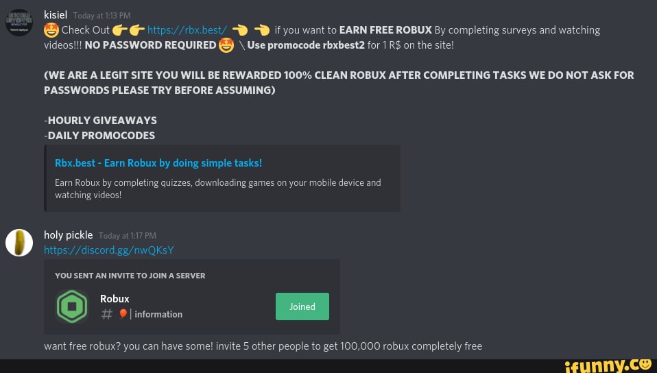 Kisiel Gcheck Out If You Want To Earn Free Robux By Completing Surveys And Watching Videos No Password Required Use Promocode Rbxbest2 For 1 R On The Site We Are - free robux 50k get 1000 robux daily