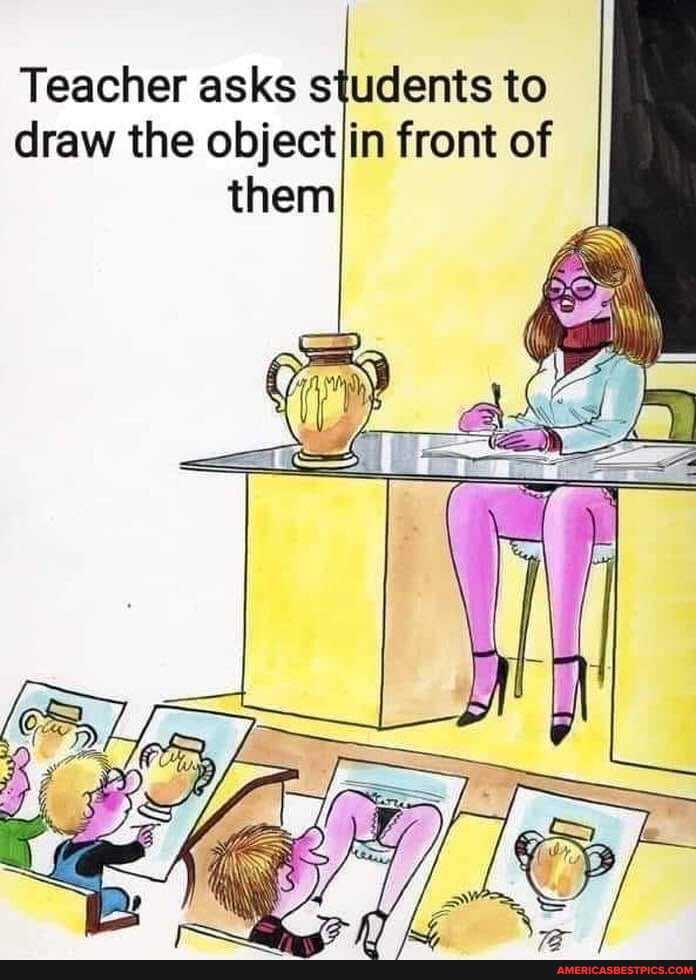 Teacher asks students to draw the objectiin front of