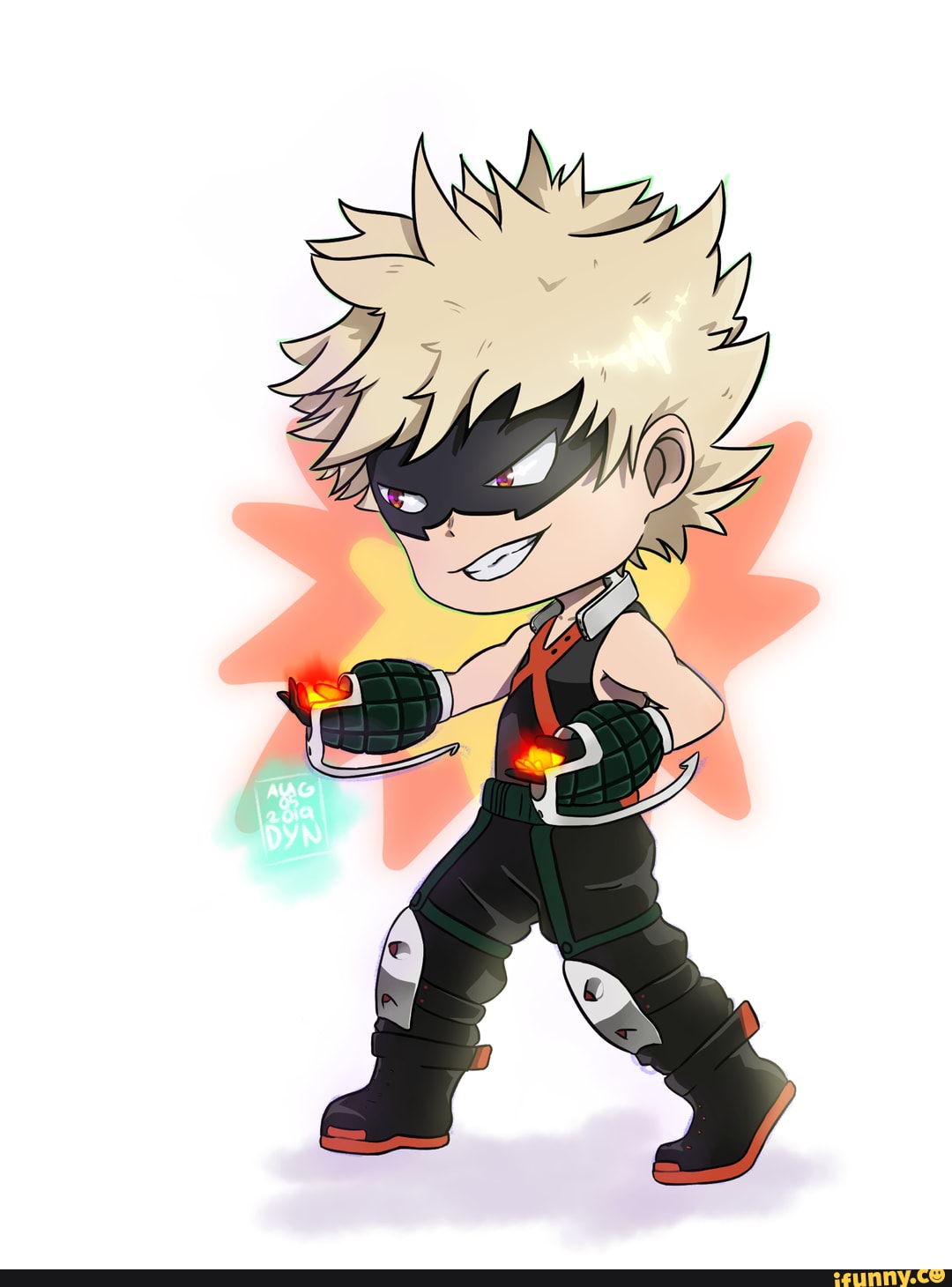 I drew Chibi Bakugo from Boku no Hero Academia for my brother - iFunny