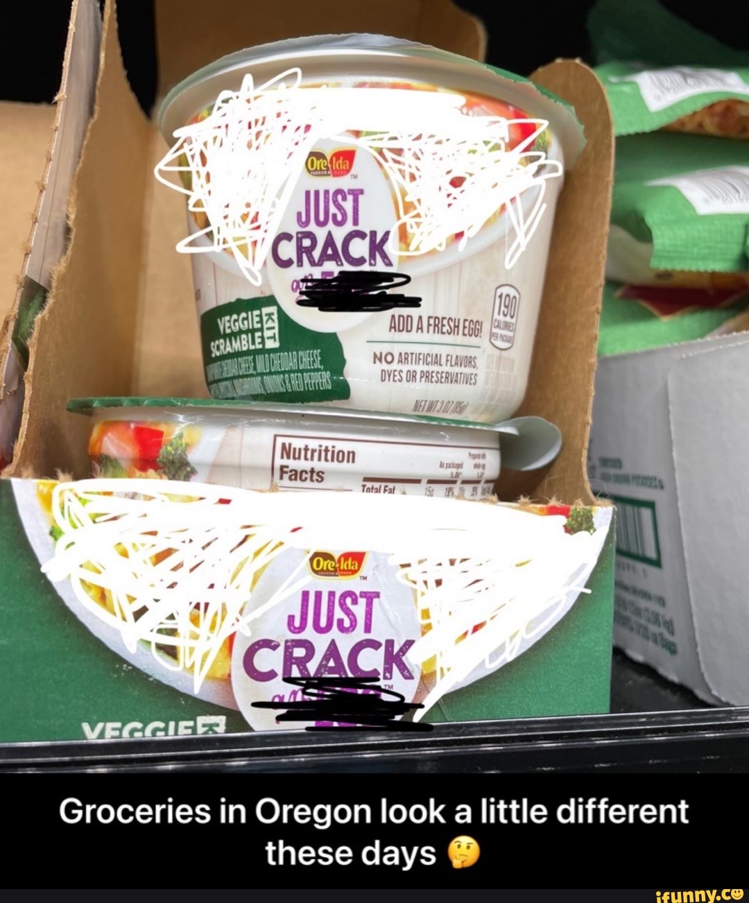 NO
Nutrition
'acts -
Groceries in Oregon look a little different these days @