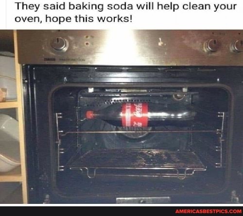 They said baking soda will help clean your oven, hope this works!