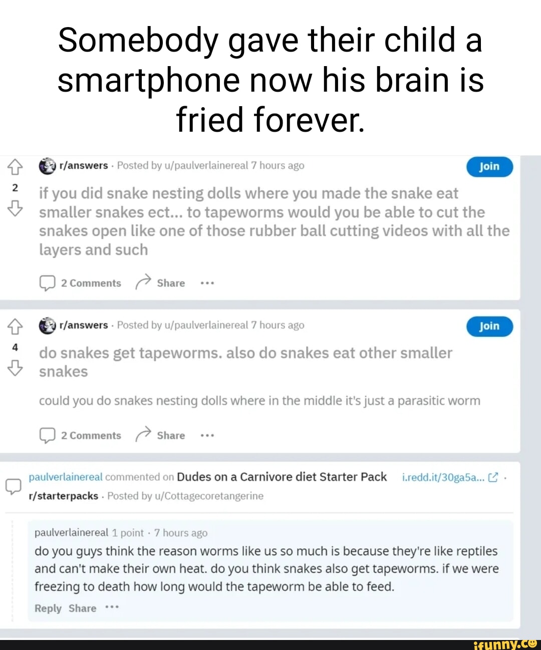 Tapeworms memes. Best Collection of funny Tapeworms pictures on iFunny