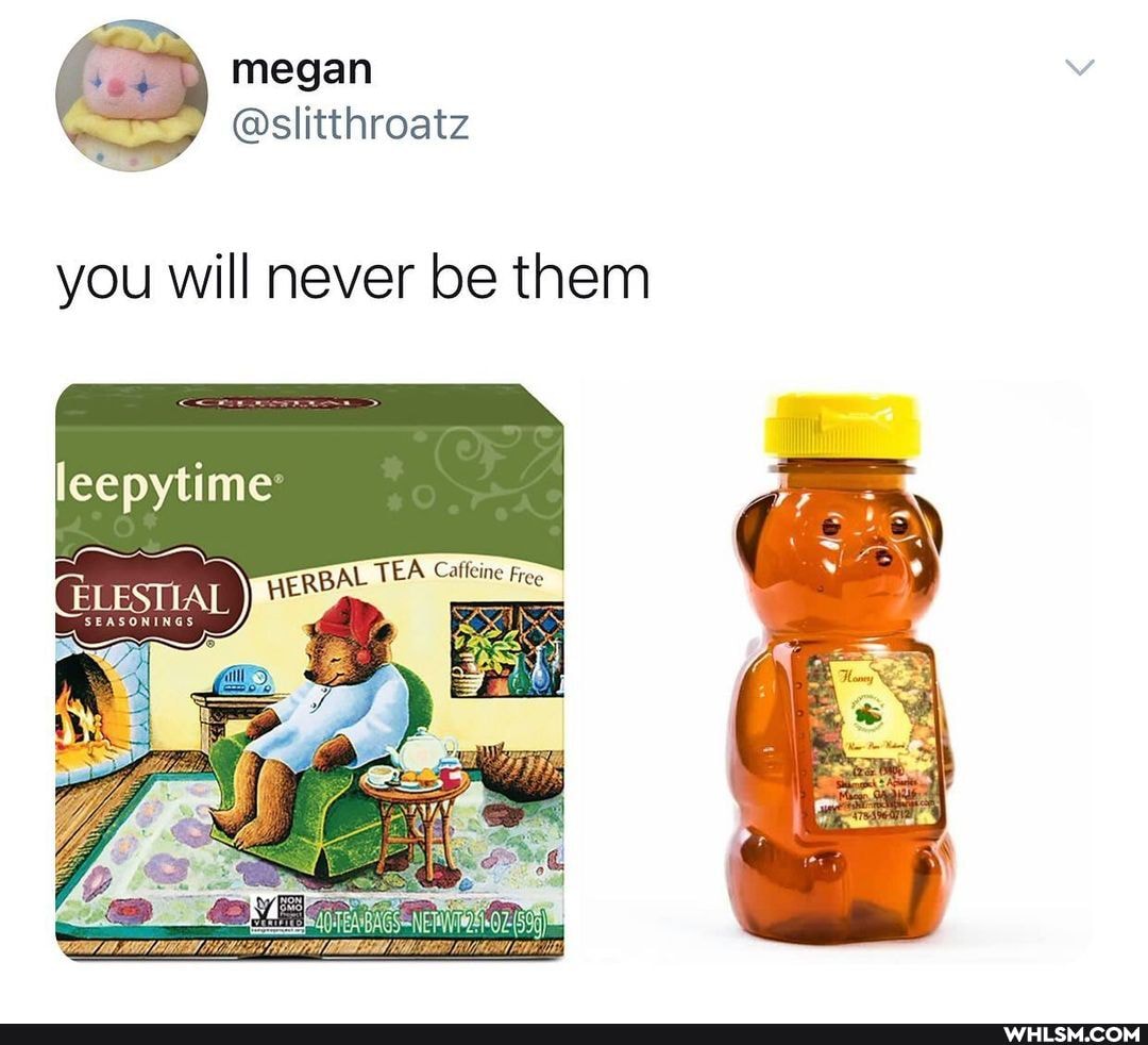 megan
@slitthroatz
you will never be them
eepytime
CELESTIAL HERBAL TEA
