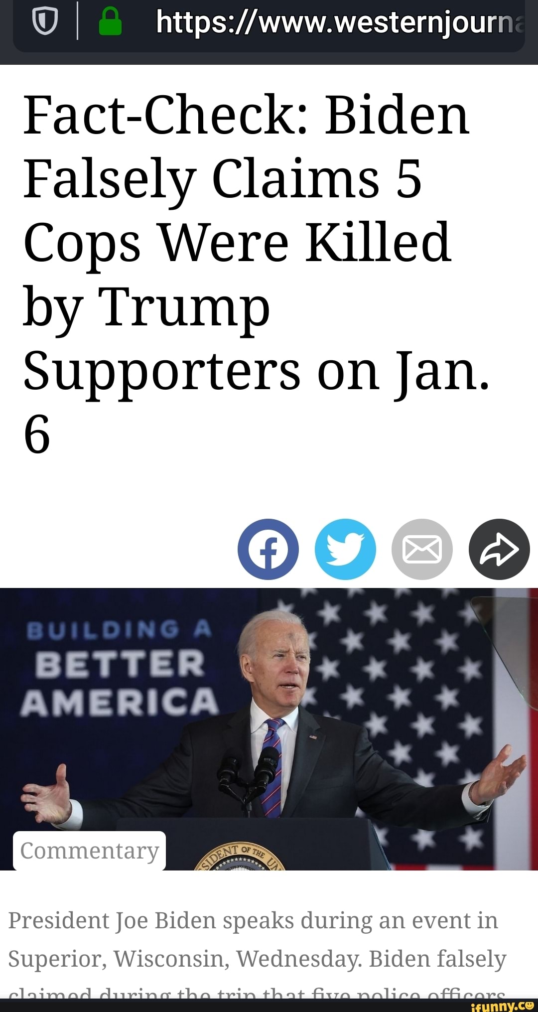 Fact-Check: Biden Falsely Claims 5 Cops Were Killed By Trump Supporters ...