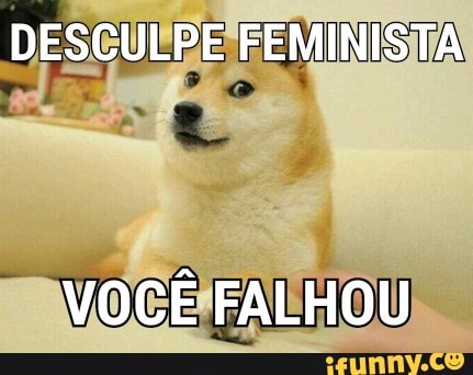 DESCULPE FEMINISTA
VOCÊ FALHOU