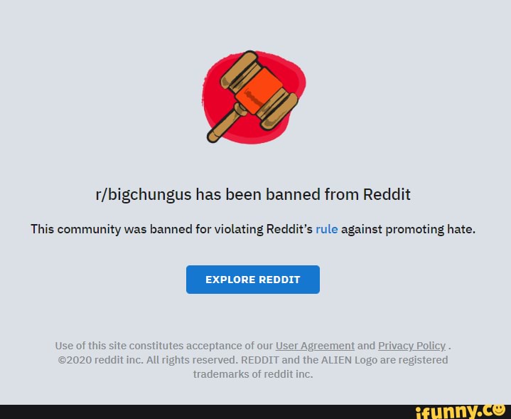 Has Been Banned From Reddit This Community Was Banned For Violating ...