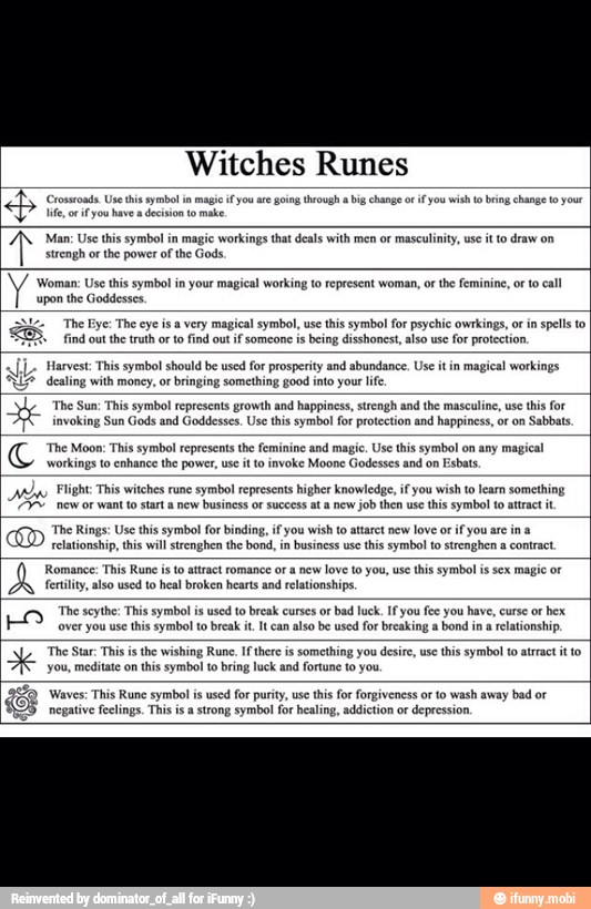 Witches Runes 'Crossroads. Use this symbol in magi i you are going ...