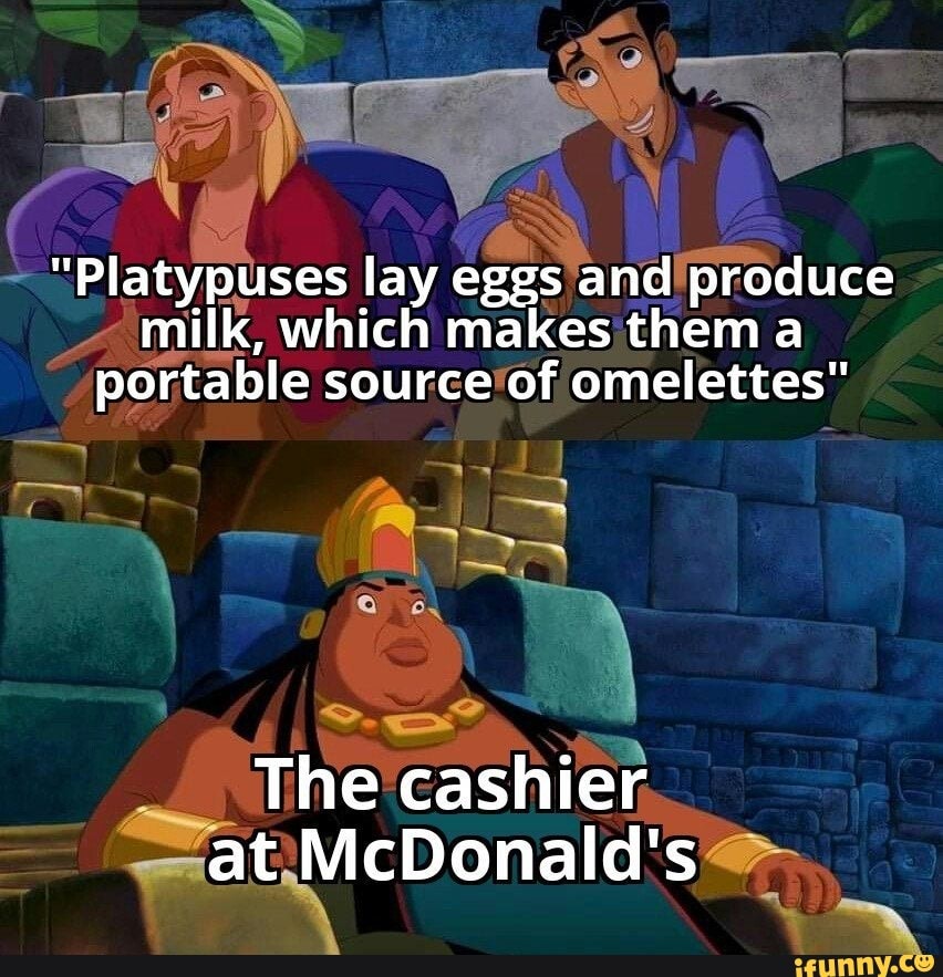 A
lay
ON disuuce
A
milk, which makes them a
portable source'of omelettes"
