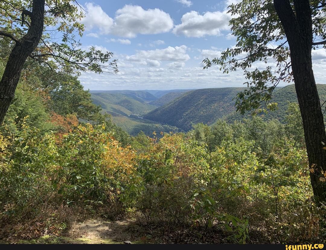 Looking south to the Pine Creek Valley and Cammal, Pa. September 27