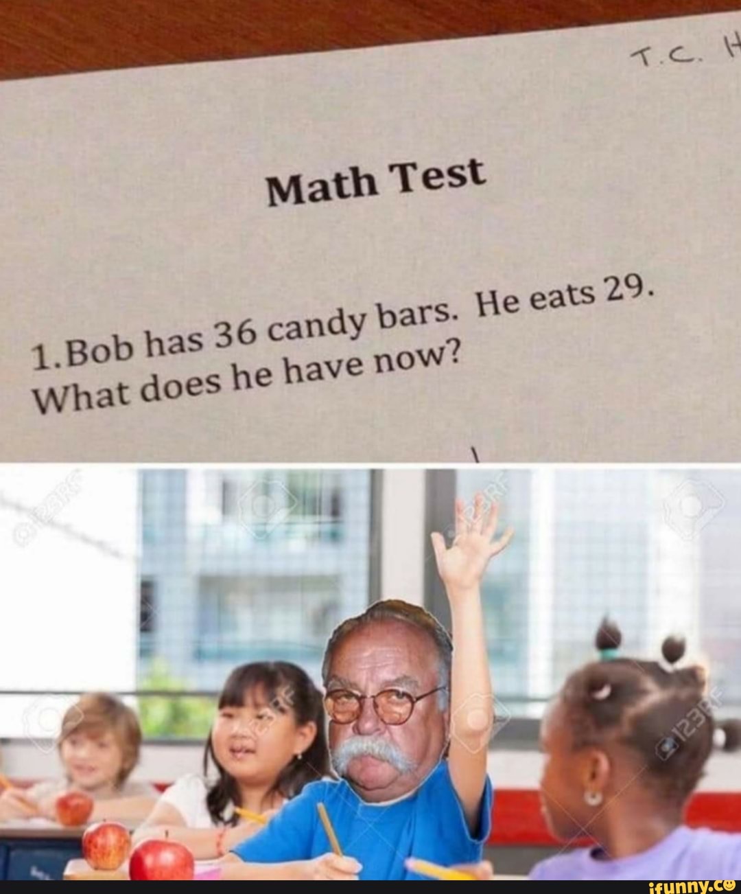 Math Test
as
36 candy bars-
He eats 29.
he have now: 1.Bob h
What does