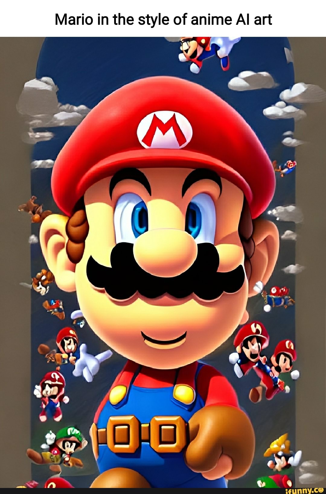 Mario in the style of anime Al art ry \ - iFunny