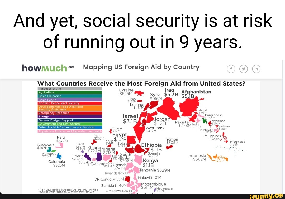 And Yet, Social Security Is At Risk Of Running Out In 9 Years. Mapping ...