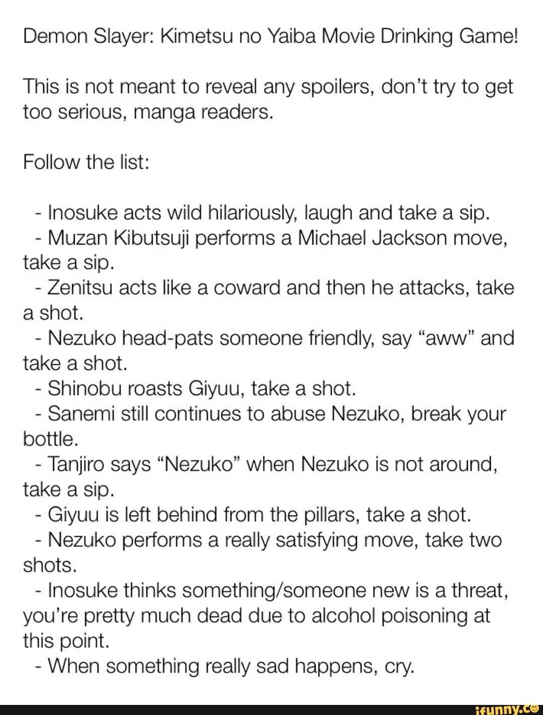 anime drinking games ideas｜TikTok Search