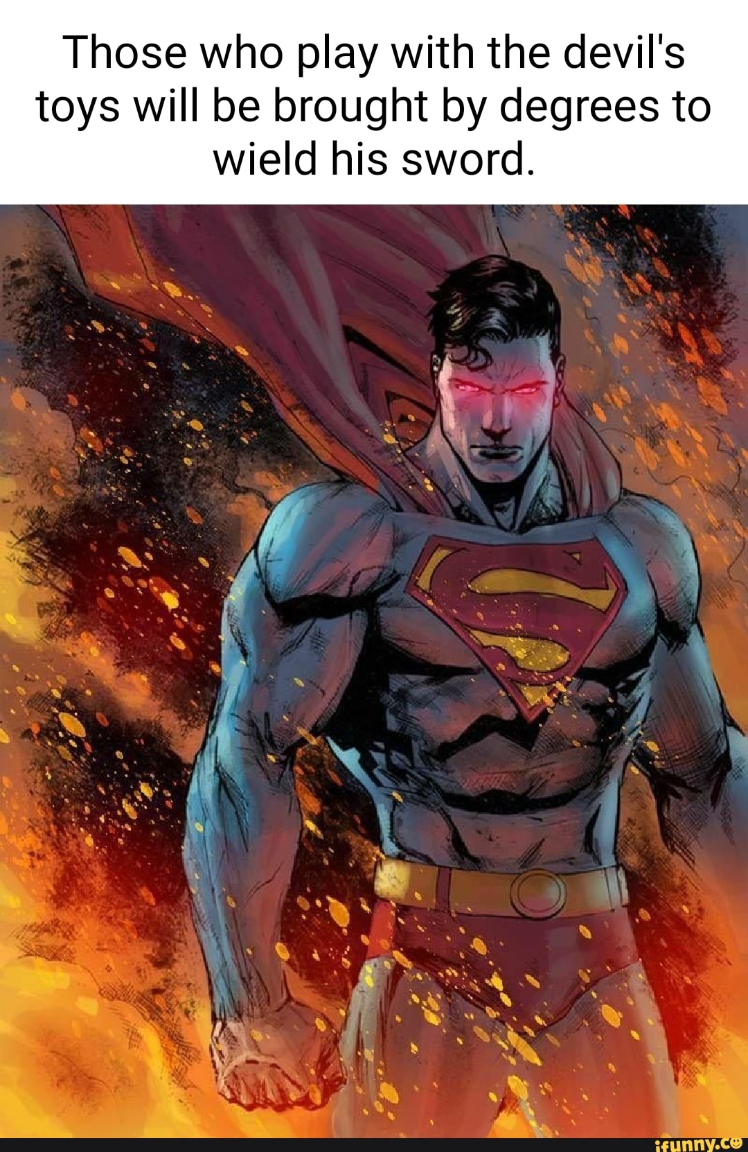 Those who play with the devil's toys will be brought by degrees to